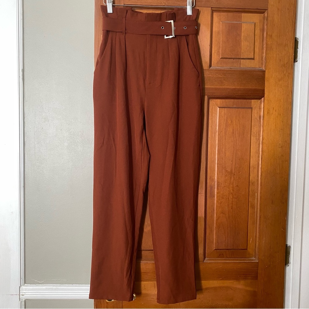 Windsor Rust High-Waisted Women's Trousers